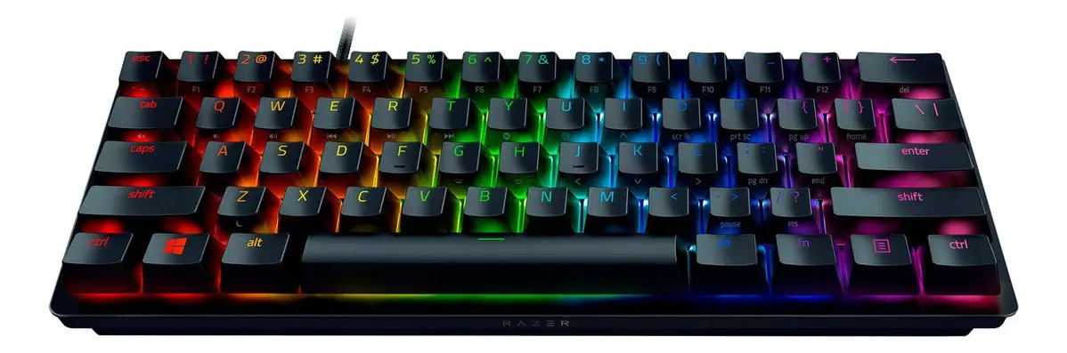 Teclado Razer QWERTY negro con luz RGB